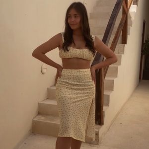 Princess Polly Lily Set (Skirt and Crop top)